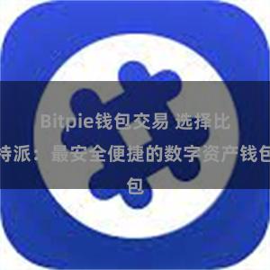 Bitpie钱包交易 选择比特派：最安全便捷的数字资产钱包