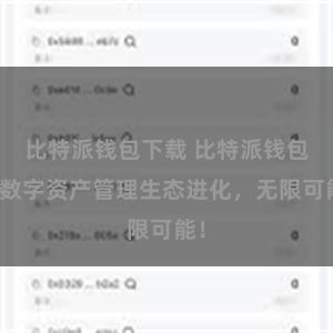 比特派钱包下载 比特派钱包：数字资产管理生态进化，无限可能！