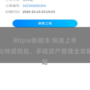 Bitpie新版本 快速上手比特派钱包，多链资产管理全攻略