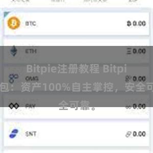 Bitpie注册教程 Bitpie钱包：资产100%自主掌控，安全可靠。