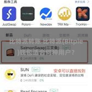 比特派转账 比特派(Bitpie)钱包适合何种用户？